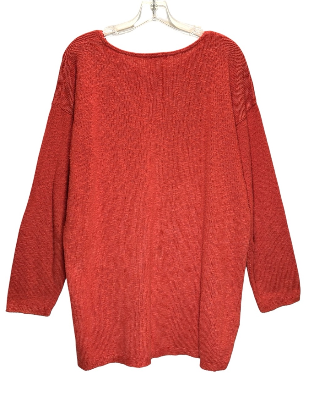 VTG Avalin Orange Cotton Nubby Knit Relaxed Fit Pullover Sweater - One SIze - Picture 2 of 7